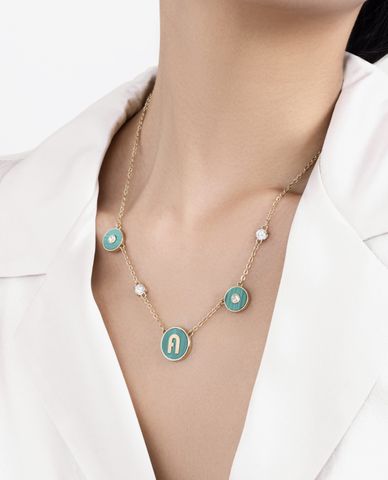  FURLA - Vòng cổ nữ chuỗi xích phối mặt thời trang 