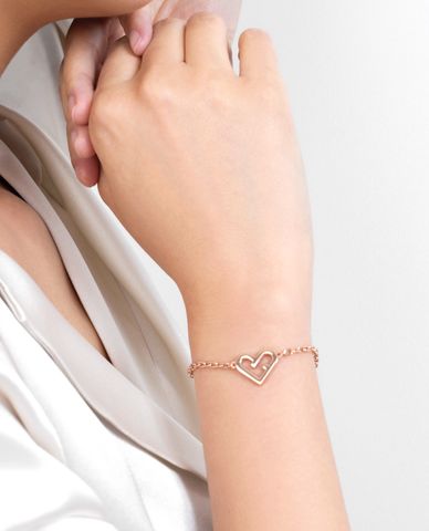  FURLA - Vòng đeo tay nữ phối mặt trái tim 