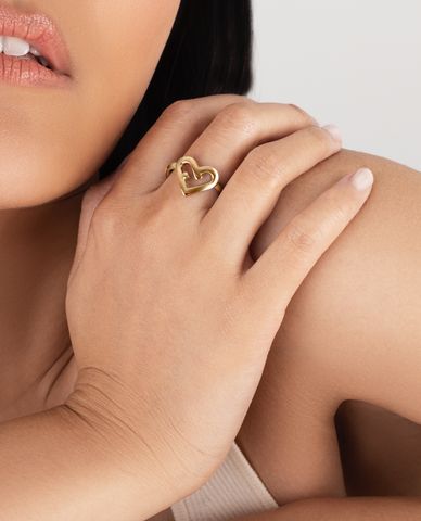  FURLA - Nhẫn nữ mặt trái tim sang trọng 