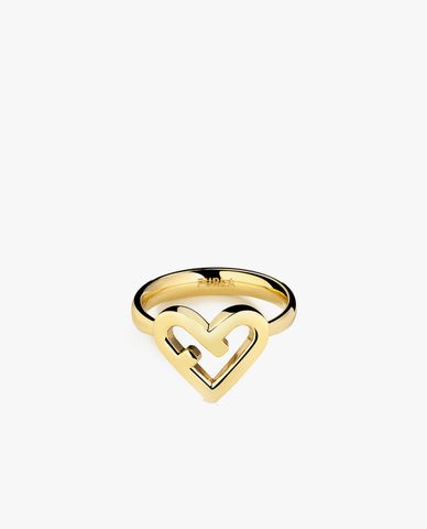  FURLA - Nhẫn nữ mặt trái tim sang trọng 