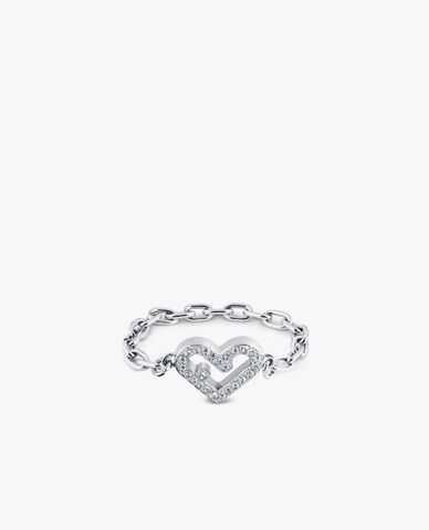  FURLA - Nhẫn nữ mặt trái tim đính đá 52mm 