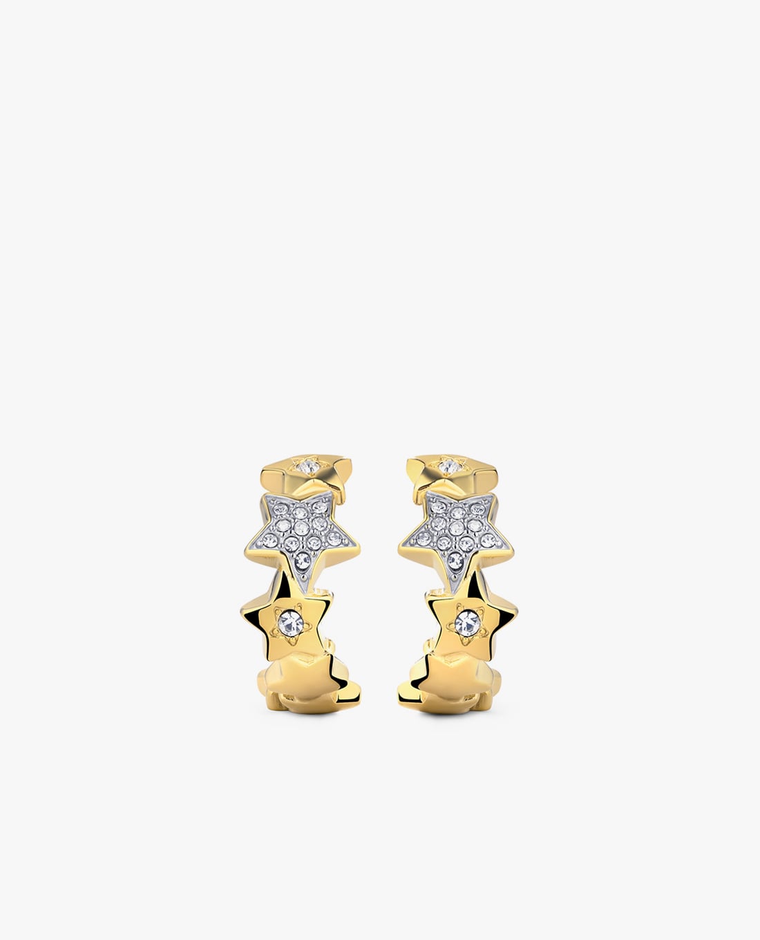 FURLA - Khuyên tai nữ khoen vòng đính đá sang trọng