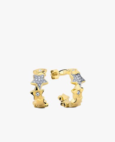  FURLA - Khuyên tai nữ khoen vòng đính đá sang trọng 