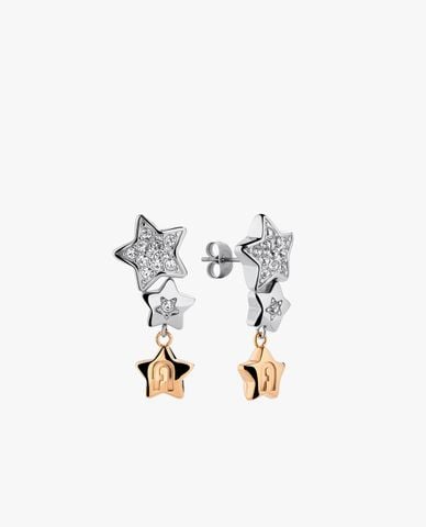  FURLA - Khuyên tai nữ hình tròn chốt khóa thời trang 