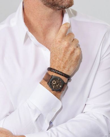  FOSSIL - Set đồng hồ và vòng đeo tay nam Machine 42mm 