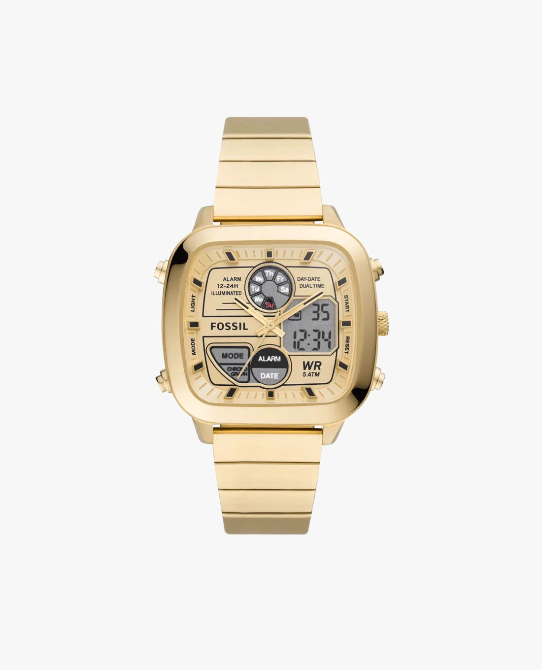 FOSSIL - Đồng hồ nam Retro Analog Digital 42mm