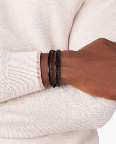  FOSSIL - Vòng đeo tay nam phối khóa nam châm 