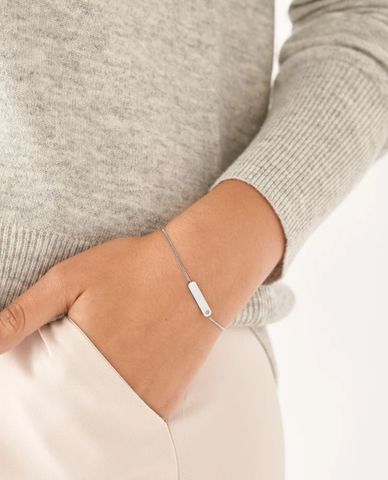  FOSSIL - Vòng đeo tay nữ bản mảnh Drew Stainless Steel 