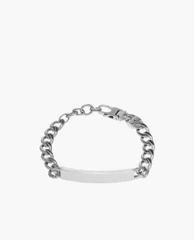  FOSSIL - Vòng đeo tay nam mắt xích kim loại Drew ID 