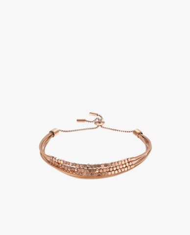  FOSSIL - Vòng đeo tay nữ nhiều dây kết hợp phối khóa 