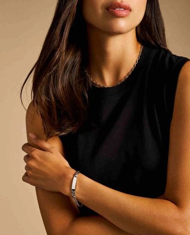  FOSSIL - Vòng đeo tay unisex Drew Stainless Steel ID 