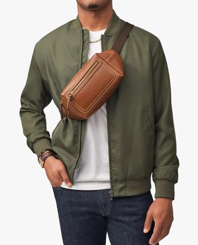  FOSSIL - Túi bao tử nam phom chữ nhật Fletcher 