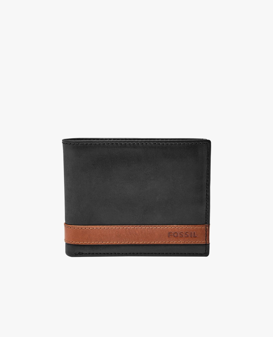 FOSSIL - Ví nam dáng ngắn gập đôi Quinn Large Coin