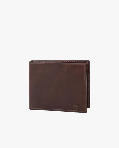  FOSSIL - Ví nam dáng ngắn gập đôi Derrick 