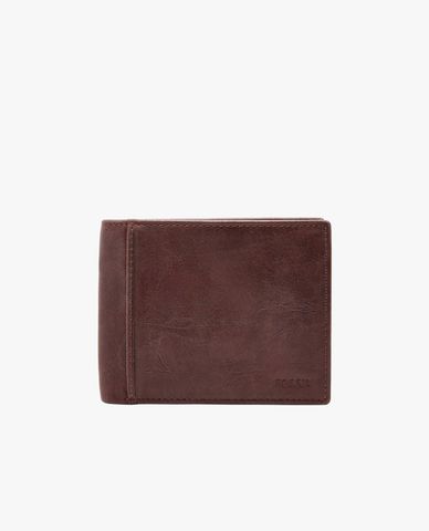  FOSSIL - Ví nam dáng ngắn gập đôi Ingram Rfid 