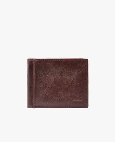  FOSSIL - Ví nam dáng ngắn gập đôi Ingram Leather 