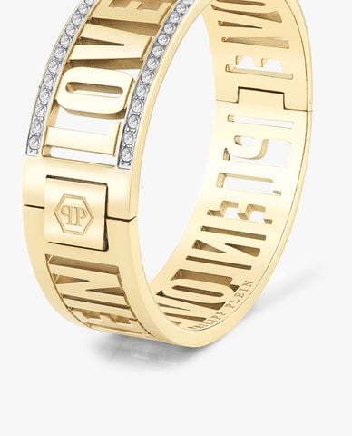  PHILIPP PLEIN - Vòng đeo tay nữ phom cứng đính đá sang trọng 