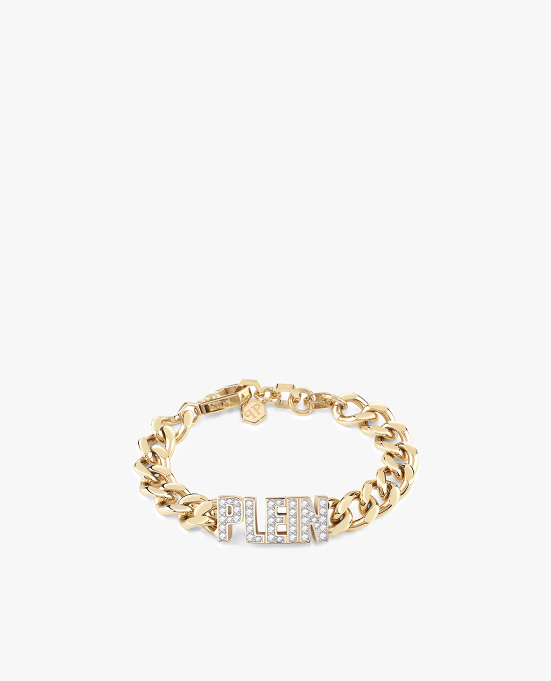 PHILIPP PLEIN - Vòng đeo tay nữ mắt xích lớn phối mặt đính đá