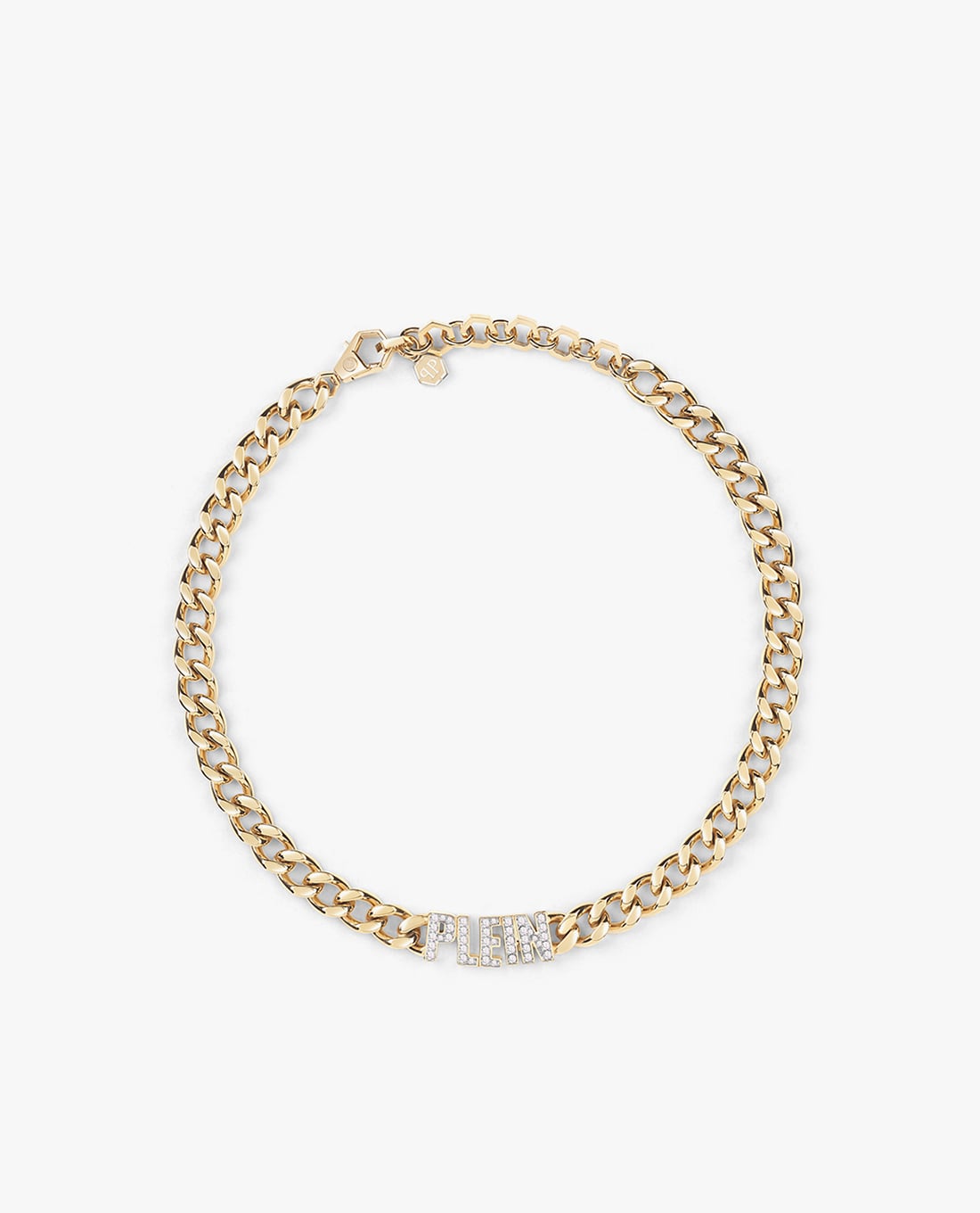 PHILIPP PLEIN - Vòng cổ nữ mắt xích lớn phối mặt đính đá sang trọng