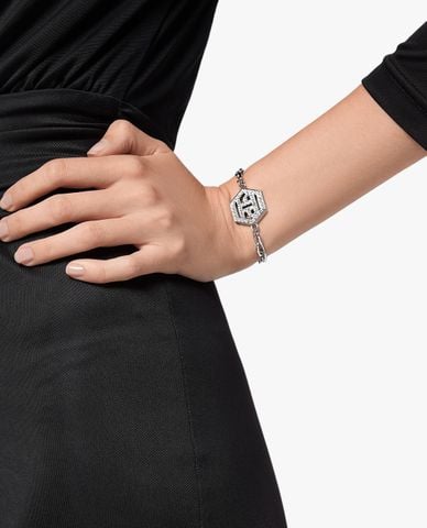  PHILIPP PLEIN - Vòng đeo tay nữ mắc xích phối mặt đính đá sang trọng 