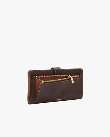  FOSSIL -  Ví nữ dáng dài phối khóa Harwell 