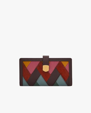  FOSSIL - Ví nữ dáng dài gập đôi Lennox 