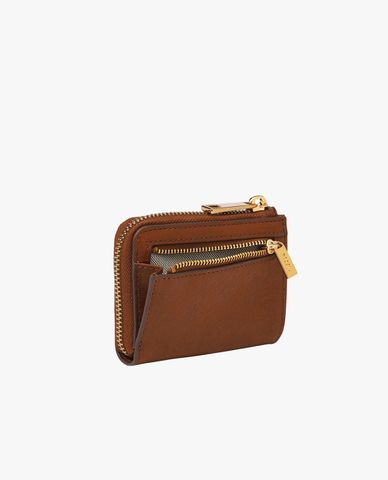  FOSSIL - Ví nữ dáng ngắn phối zip Liza 