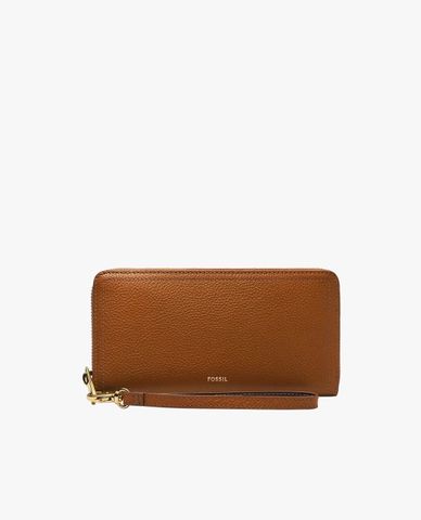  FOSSIL - Ví nữ dáng dài phối zip Logan 