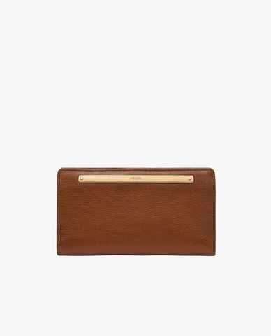  FOSSIL - Ví nữ dáng dài phối khoá zip hiện đại Liza 