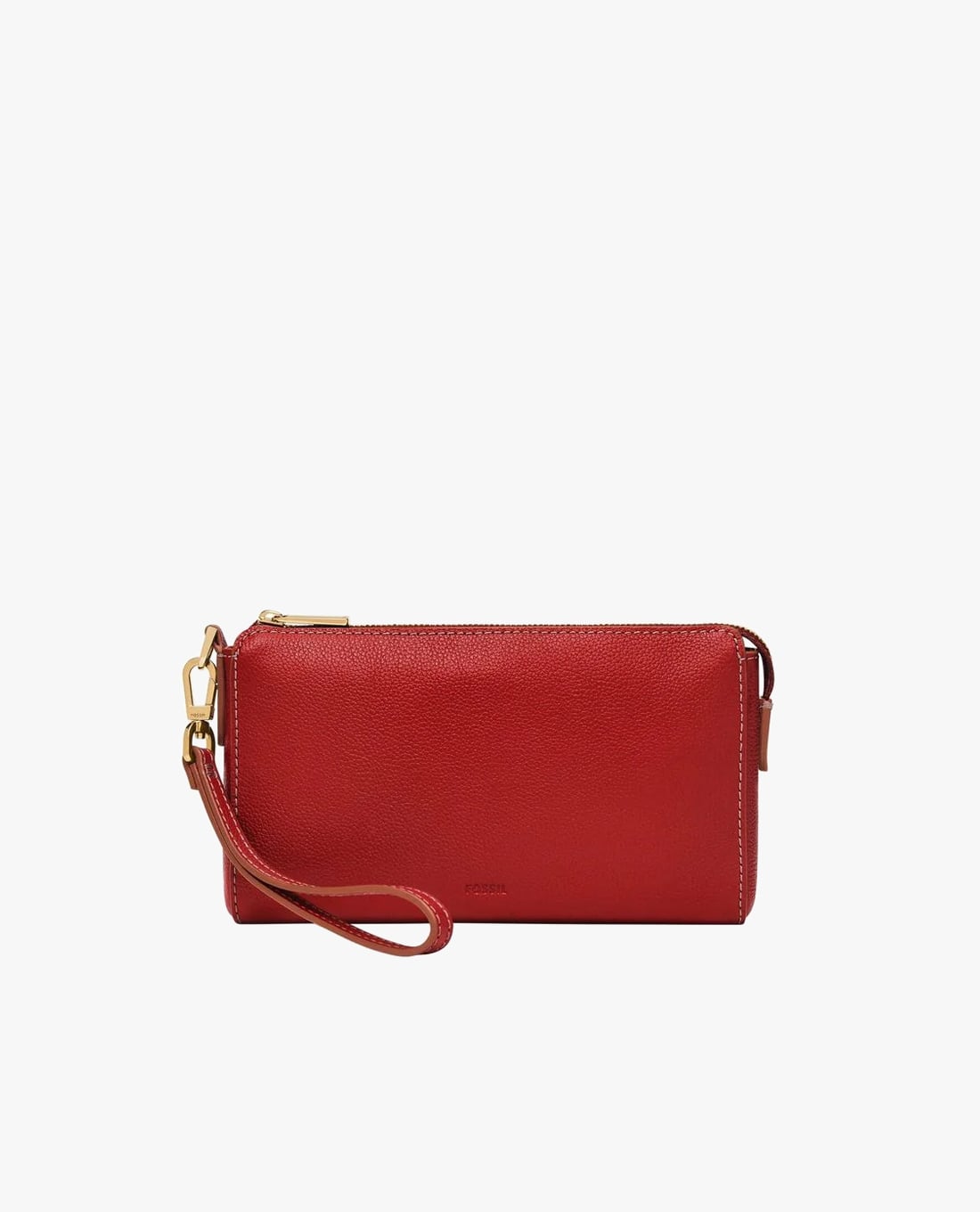 FOSSIL - Ví nữ dáng dài phối zip Logan