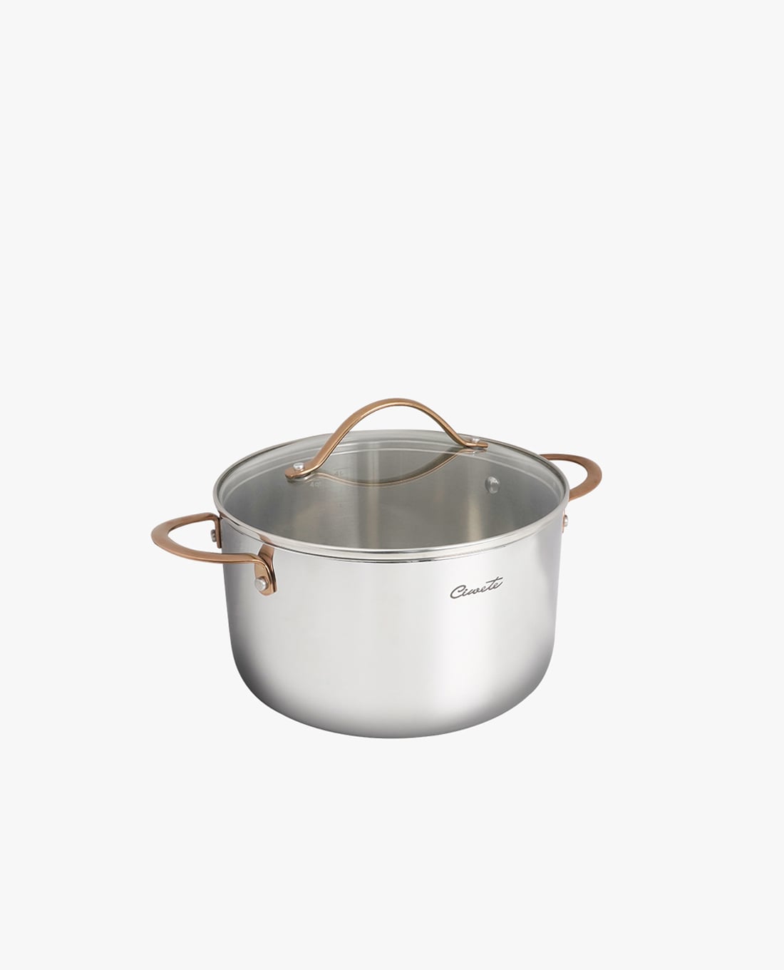 CIWETE - Nồi hầm inox 304 nắp kính 20cm