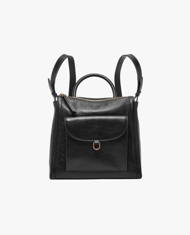  FOSSIL - Balo nữ phom chữ nhật phối khoá zip cá tính Parker 