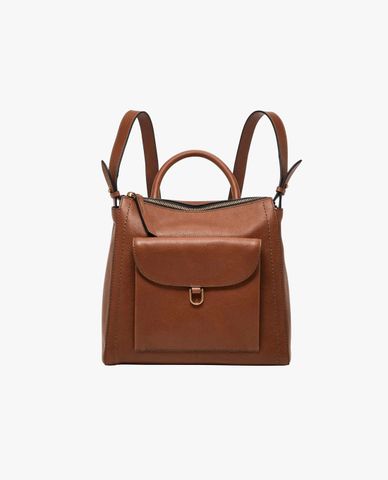  FOSSIL - Balo nữ phom chữ nhật phối khoá zip cá tính Parker 