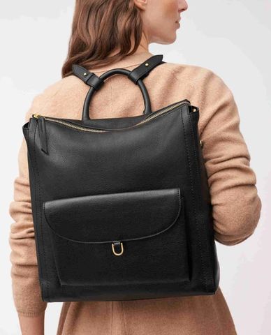  FOSSIL - Balo nữ phom chữ nhật phối khoá zip cá tính Parker 