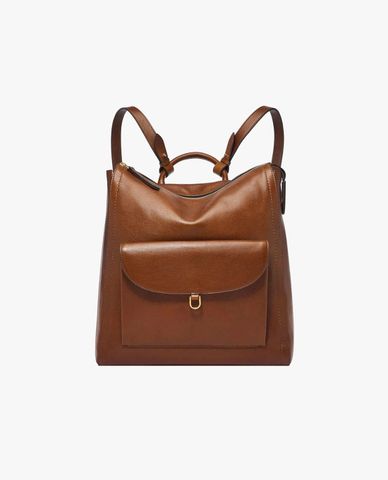  FOSSIL - Balo nữ phom chữ nhật phối khoá zip cá tính Parker 