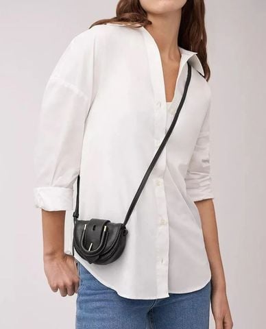  FOSSIL - Túi đeo chéo nữ phom mini phối nắp gập cá tính Harwell 
