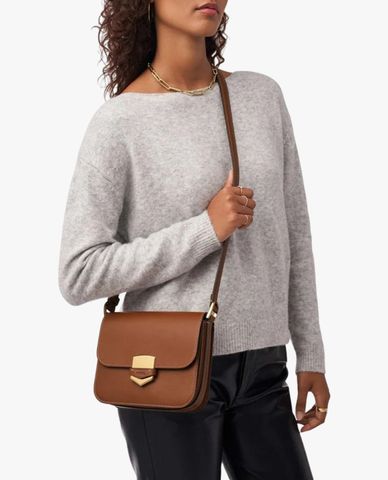  FOSSIL - Túi đeo chéo nữ phom chữ nhật nắp gập Lennox 