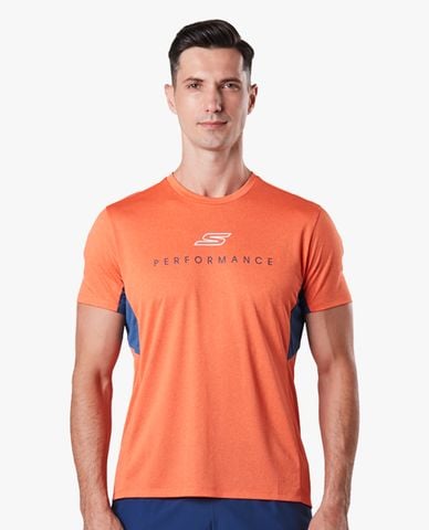  SKECHERS - Áo thun thể thao nam tay ngắn thời trang 