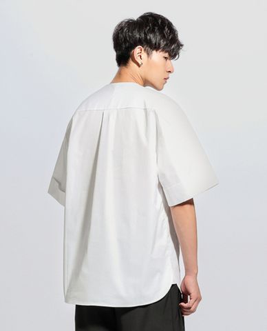  TRENDIANO - Áo kiểu nam cổ V phối túi 