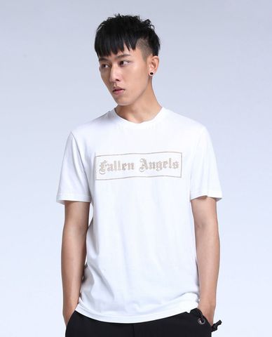  TRENDIANO - Áo thun nam cổ tròn tay ngắn in chữ "Falllen Angels" 