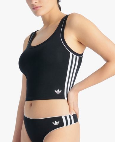  ADIDAS - Áo croptop nữ thể thao hai dây phom ôm 