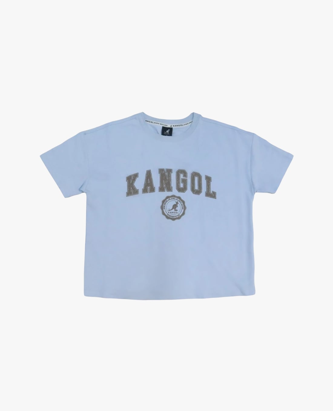 KANGOL - Áo thun nữ cổ tròn tay ngắn