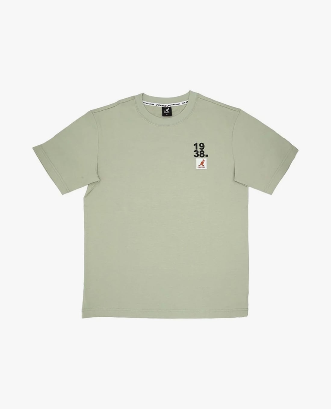 KANGOL - Áo thun unisex cổ tròn tay ngắn trẻ trung