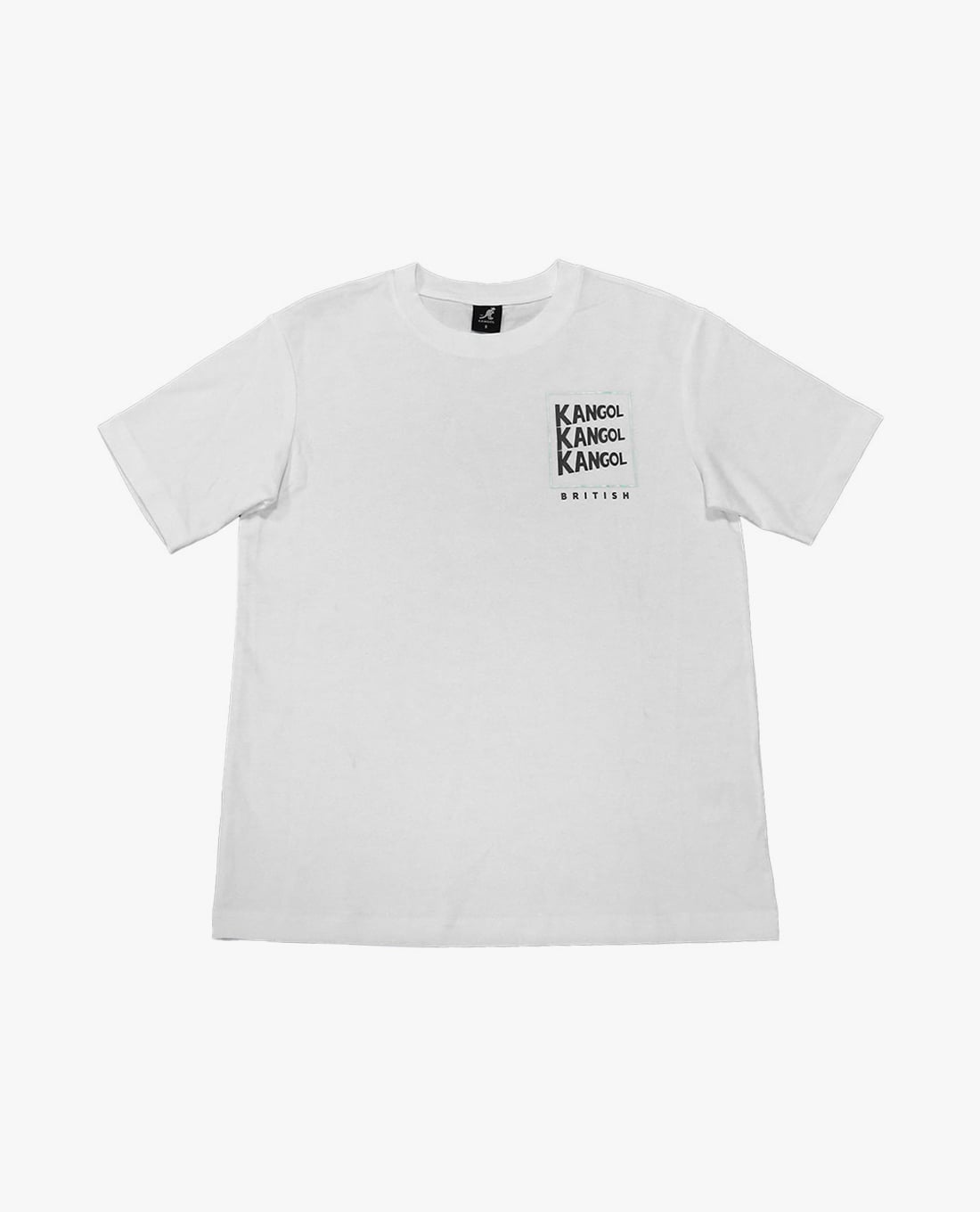KANGOL - Áo thun unisex cổ tròn tay ngắn