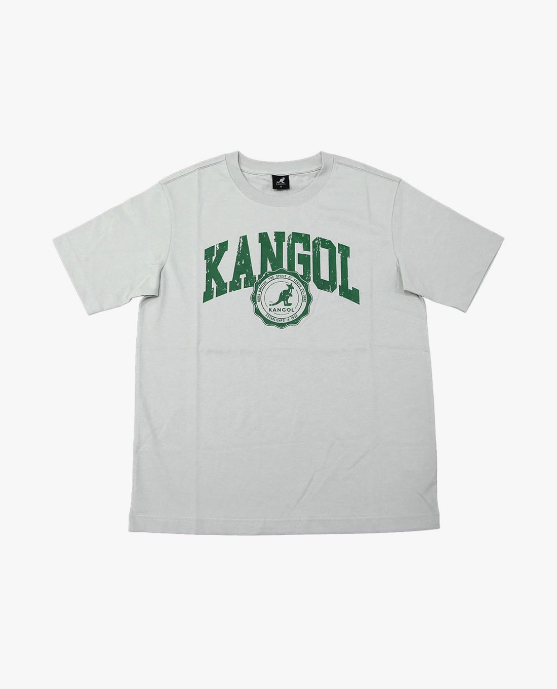 KANGOL - Áo thun unisex cổ tròn tay ngắn