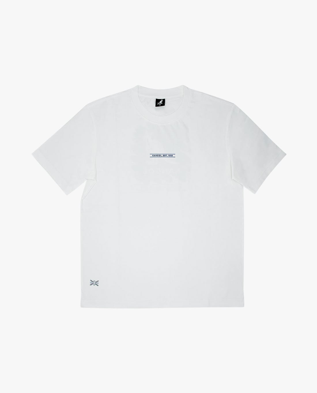 KANGOL - Áo thun unisex cổ tròn tay ngắn in họa tiết