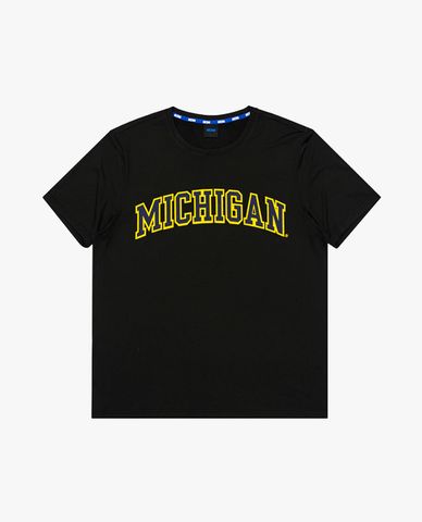  NCAA - Áo thun unisex cổ tròn tay ngắn Michigan University 