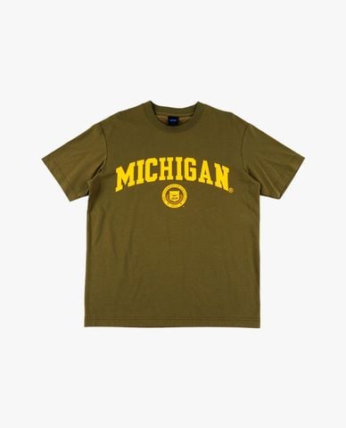  NCAA - Áo thun unisex cổ tròn tay ngắn Michigan 