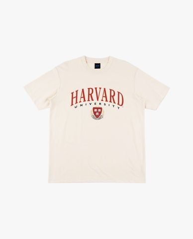  NCAA - Áo thun unisex cổ tròn tay ngắn Harvard 
