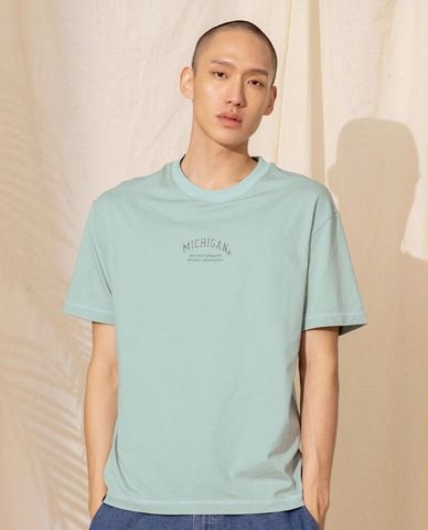  NCAA - Áo thun unisex cổ tròn tay ngắn American University 